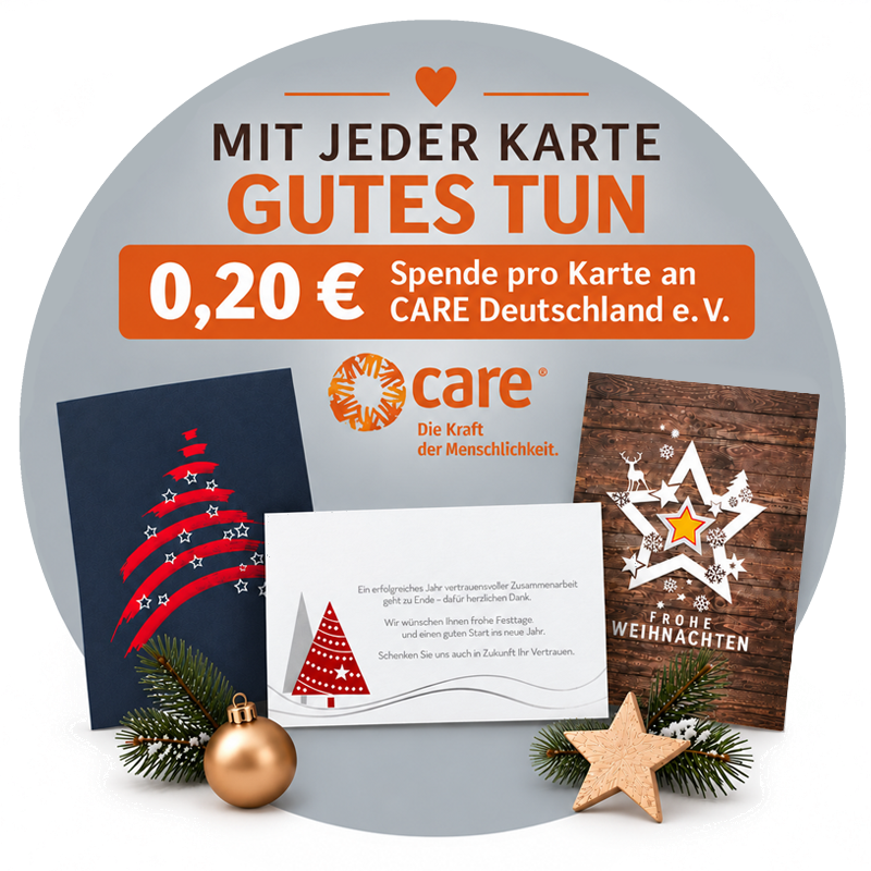 Spendenkarten Care