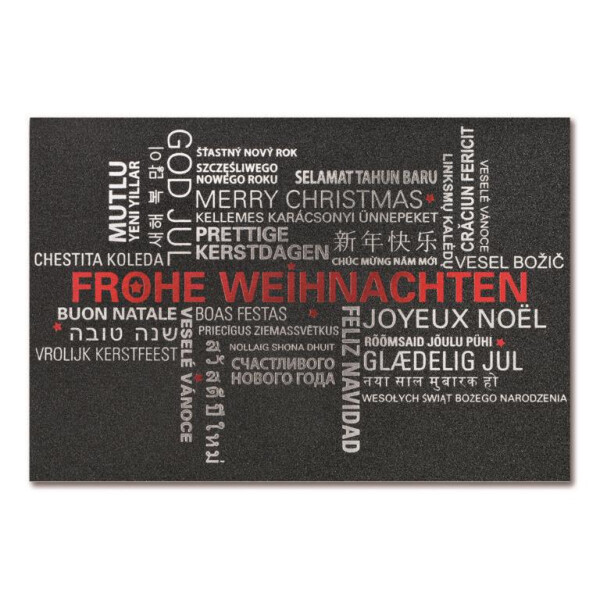 96332 Weihnachtskarte mit geschäftlichem und internationalem Text